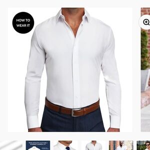 Men’s State & Liberty “The Springer” Solid White Dress Shirt